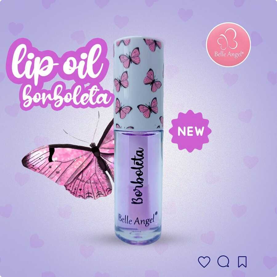 Lip Oil Comfort Borboleta 4ml - Belle Angel - Roxo - Visão 1