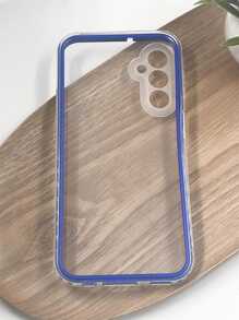 Capa De Celular 360 PC + TPU Transparente Borda Anti impacto Proteção da Camera do aparelho - Azul - Visão 2