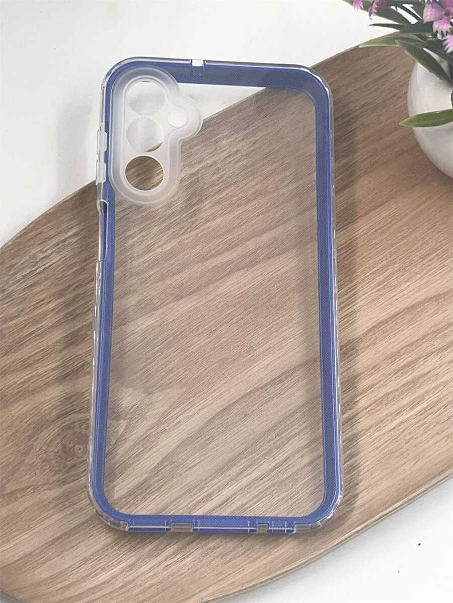Capa De Celular 360 PC + TPU Transparente Borda Anti impacto Proteção da Camera do aparelho - Azul - Visão 1