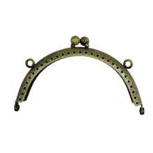 5pcs 10.5cm Double-ear Semi-circle Embossed Metal Frame, Creative Teardrop Handle Clasp, Classic Coin Purse Metal Frame - Multicolor - View 4