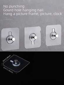5件挂画神器，无需钻孔，强力粘合剂，墙壁，婚礼照片，特殊隐形螺丝，相框，无痕，钉钩