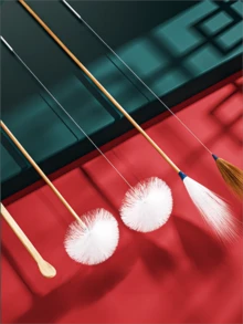 1box/7pcs Bamboo Feather Ear Cleaning Set Earpick Stick Ear Spoon Tweezers Full Set Earwax Removal Tool - Apricot - View 3