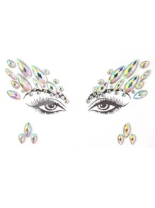 Party Joy 6pcs Body Gems Stickers, Music Festival Makeup Party Face Jewel Stickers - Multicolor - View 5