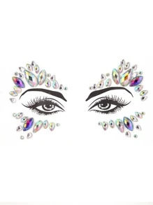 Party Joy 6pcs Body Gems Stickers, Music Festival Makeup Party Face Jewel Stickers - Multicolor - View 4