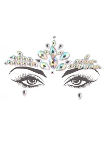 Party Joy 6pcs Body Gems Stickers, Music Festival Makeup Party Face Jewel Stickers - Multicolor - View 2