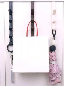 Cabinet, Wardrobe Hook, Door Hanging Hook, No Hole Clothes Hanger, Dormitory Rental Property, Storage Hook - Brown - View 3