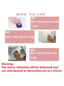 50pcs/Set Shiny Star Acrylic Mirror Wall Stickers, 10pcs Oval Water Drop Leaf Design, Self-Adhesive Removable Reusable, Suitable For Living Room, Bedroom, Kitchen, Dorm, Bathroom Decor, Restaurant, Wall Decor, Room Decor, Wall Mirror, Bathroom Decor, Living Room Decor - Silver - View 8