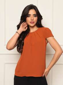 Women T-Shirts - 駝色 - 查看 5