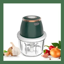 Feizsmile Potente Picadora Y Procesadora Eléctrica Portátil De Acero Inoxidable 304 -tajador De Ajo Inalámbrico Usb Mini De Plástico De 350 Ml Para Verduras Y Carne, Con La Mano