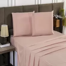 Sheet Sets - 乾枯玫瑰色 - 查看 2