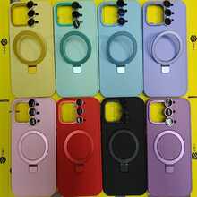 funda para celular cargador magnético con anillo - Rosa - Ver 5