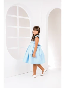 Young Girls Dresses - Baby Blue - View 7