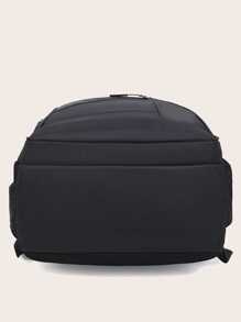 Classic basic backpack suitable for school bags, travel backpacks - Black - View 4