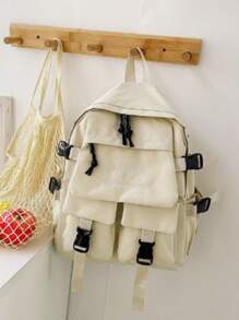 Women Fashion Backpacks - Màu be - Xem 1