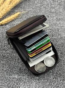 KAIDUCH 男士荔枝纹轻便便携卡包身份证白领男用节日纪念日生日礼物配饰礼品卡包钱包名片夹信用卡包男士钱包迷你钱包零钱包钱包卡包