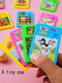 1入組隨機地有圖案的卡通創意七巧板 - 彩色 - 查看 1