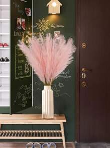 10 cái/20 cái- Sậy nhân tạo cao 55cm/21,65in Cây cỏ Pampas giả cành cây để cắm bình hoa trên sàn, hoàn hảo cho trang trí nhà bếp theo phong cách Bohemia, trang trí phòng và tiệc cưới/tiệc, trang trí ngày lễ tình nhân (màu hồng), cây giả, trang trí mùa thu, phòng, bàn làm việc, trang trí sân vườn, đồ trang trí phòng, ngày lễ tình nhân, quà tặng sinh nhật tốt nghiệp, trang trí mùa thu, mùa thu - Hồng - Xem 2