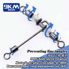 3 Way Swivels 15Pcs Three Way Fishing Swivel Tackle Stainless Steel T-Shape Fishing Barrel Rolling Swivel With Glow Beads