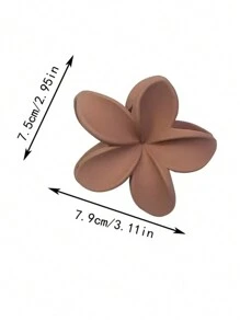 4 piezas/set garras para el cabello de flores multicolores informales