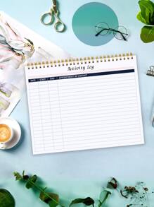 BUBU Activity Log Notepad - Undated To Do List Task with Goals Planning Pad and Daily Schedule Tear-Off Notepad,Stationery Office School Supplies - White - View 3