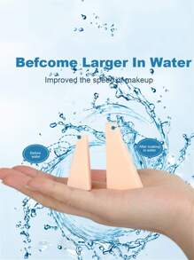 24PCS Triangles Shaped Cutting Blender Makeup Cosmetics Sponge Latex-Free Makeup Sponge Both Wet And Dry Triangle Cosmetic Puff Soft Makeup Sponge Blender - White - View 7