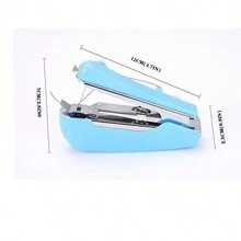 1pc Mini Portable Handheld Sewing Machine - Red - View 5