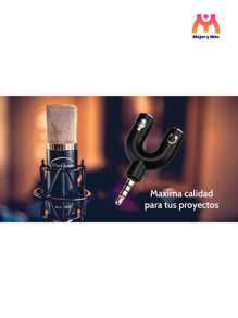 PACK OF 10 3.5mm Stereo Audio Splitter, Microphone And Headphones, Auxiliary + Gift! - Black - View 8