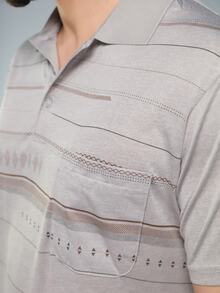 Men Polo Shirts - Màu Xám nhạt - Xem 2