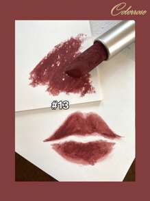 COLORROSE Matte Glossy Lipstick, Super Vivid Color Lipstick, High Pigment Lipstick, Moisturizing Creamy Formula, Date Red Brown Color - 13 quả táo đỏ nâu - Xem 3