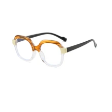 新款眼镜，一款时尚女士文艺复古无度数眼镜框，简约色块设计