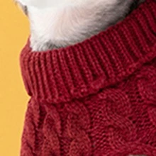Áo len Thú cưng - Màu Đỏ Sâu - Xem 2