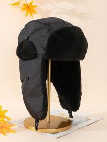 Mũ phi công nam - màu đen - Xem 4