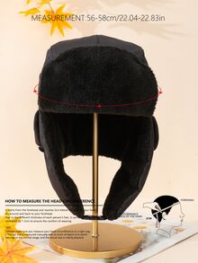 Mũ phi công nam - màu đen - Xem 5