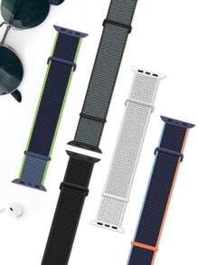 10pcs/Set Soft Nylon Solo Loop Bands Compatible With Apple Watch Band 38mm 40mm 41mm 42mm 44mm 45mm 46mm 49mm For Women Men, Breathable Stretchy Braided Strap Compatible With Apple Watch Series Ultra10/9/8/7/6/5/4/3/2/1/SE As A Gift For Students Returning To School - Multicolor - View 2