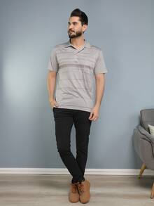Men Polo Shirts - Màu Xám nhạt - Xem 7