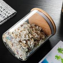 6 Pack Glass Food Storage Containers,27 OZ Glass Storage Jars with Bamboo Lids for Pantry Organization and Storage, Suit for Kitchen Canning Cereal,Candy,Cookie and More - 無色 - 查看 8