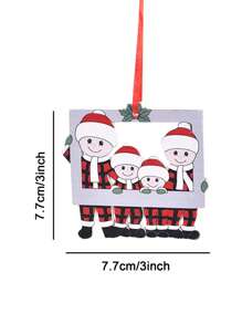 Christmas Pendant DIY Personal Family Christmas Decorations For Home 2023 Christmas Tree Hanging Ornament New Year 2024, Christmas - A Family Of 3 - View 4