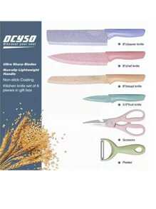 Juego de 6 cuchillos de cocina, oferta del - Multicolor - Ver 6