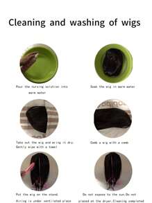 女性短直髮滿頭帽假髮,人造纖維,蓬鬆自然,適用於中老年母親