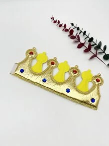 1 个生日国王皇冠帽、1 个金属胸章、1 个生日男孩/女孩绶带、儿童生日派对用品