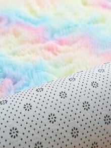 1pc Tie Dye Plush Thảm, Thảm trải sàn Polyester hiện đại cho gia đình - Nhiều màu - Xem 7