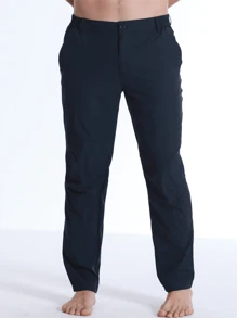 YOMEGO Pantalon De Loisirs Sportif À Séchage Rapide Pour Homme, Tissu Confortable, Respirant Et Élastique, Adapté À L'été, Au Printemps, À La Randonnée En Plein Air, Au Camping Et Aux Loisirs Quotidiens