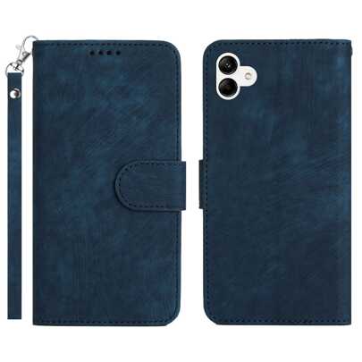 1 Stück Geschäftsstil Streifen hautfreundliches Flip Cover Lederhülle mit Gürtelschnalle, kompatibel mit Samsung, kompatibel mit Apple, kompatibel mit Xiaomi, kompatibel mit Redmi und Handymodellen, internationale Version, nicht die Inlandsversion