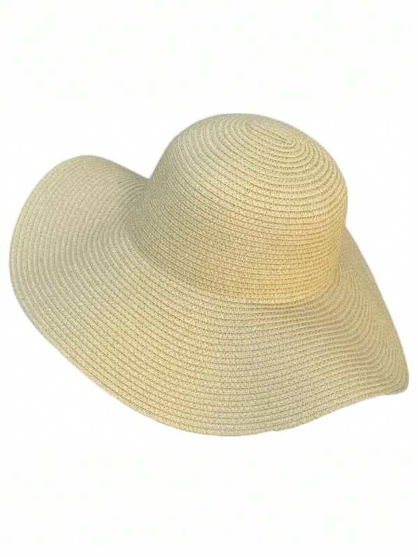 Chapéu Floppy De Praia Aba Grande Palha Sintética