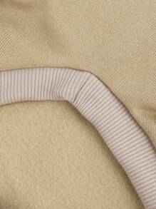 LUCKIE LABO 1pc Animal Style Cosplay Hoodie Jumpsuit For Dogs And Cats To Wear Outdoors - Khaki - View 10