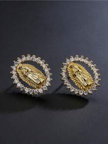 Bông tai lủng lẳng - Vàng - Xem 5