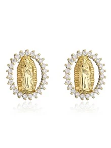 Bông tai lủng lẳng - Vàng - Xem 2