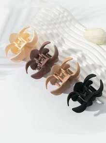4 piezas/set garras para el cabello de flores multicolores informales