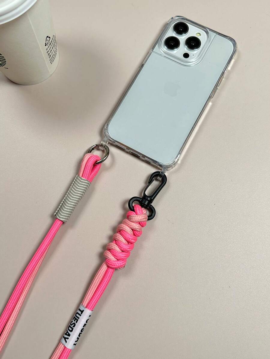 With Phone Charm Cell Phone Lanyards Crossbody Rope Phone Case Compatible With Samsung/Apple Phones Waterproof Shockproof Anti-Fall Scratch Resistant - Clear - View 1