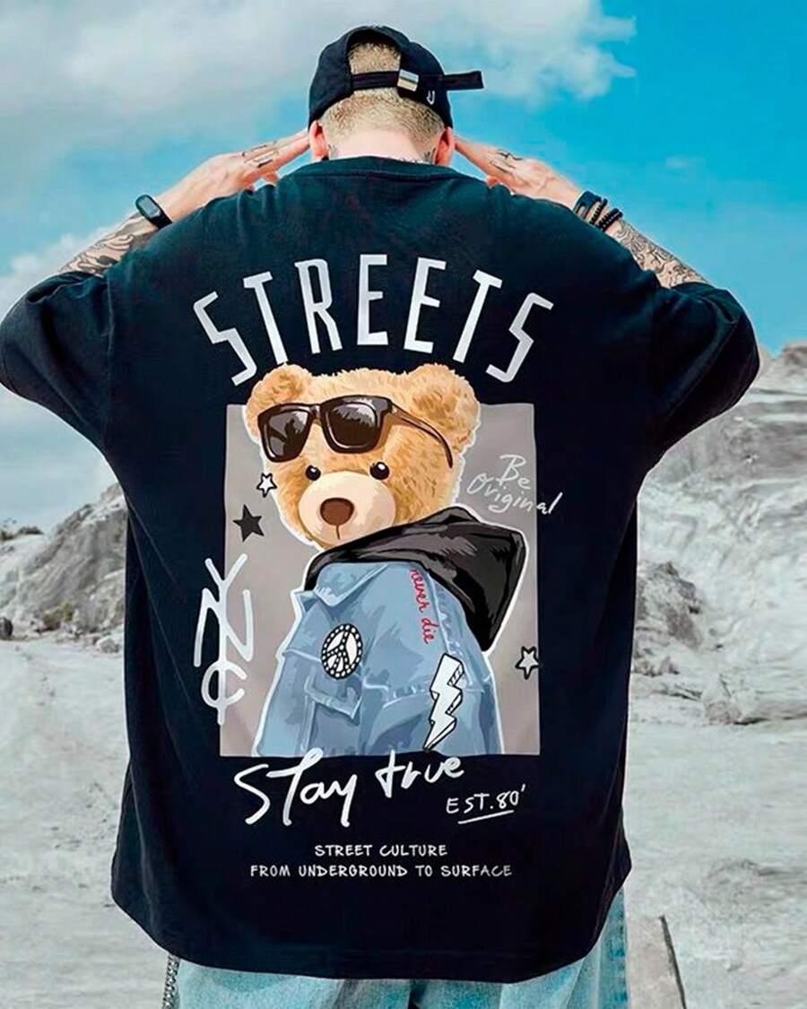 Men Shirts - 黑色 - 查看 1